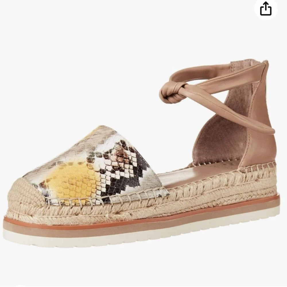 Vince Camuto Binadee Espadrille Platform‎ Slip-On-Women's Size 8